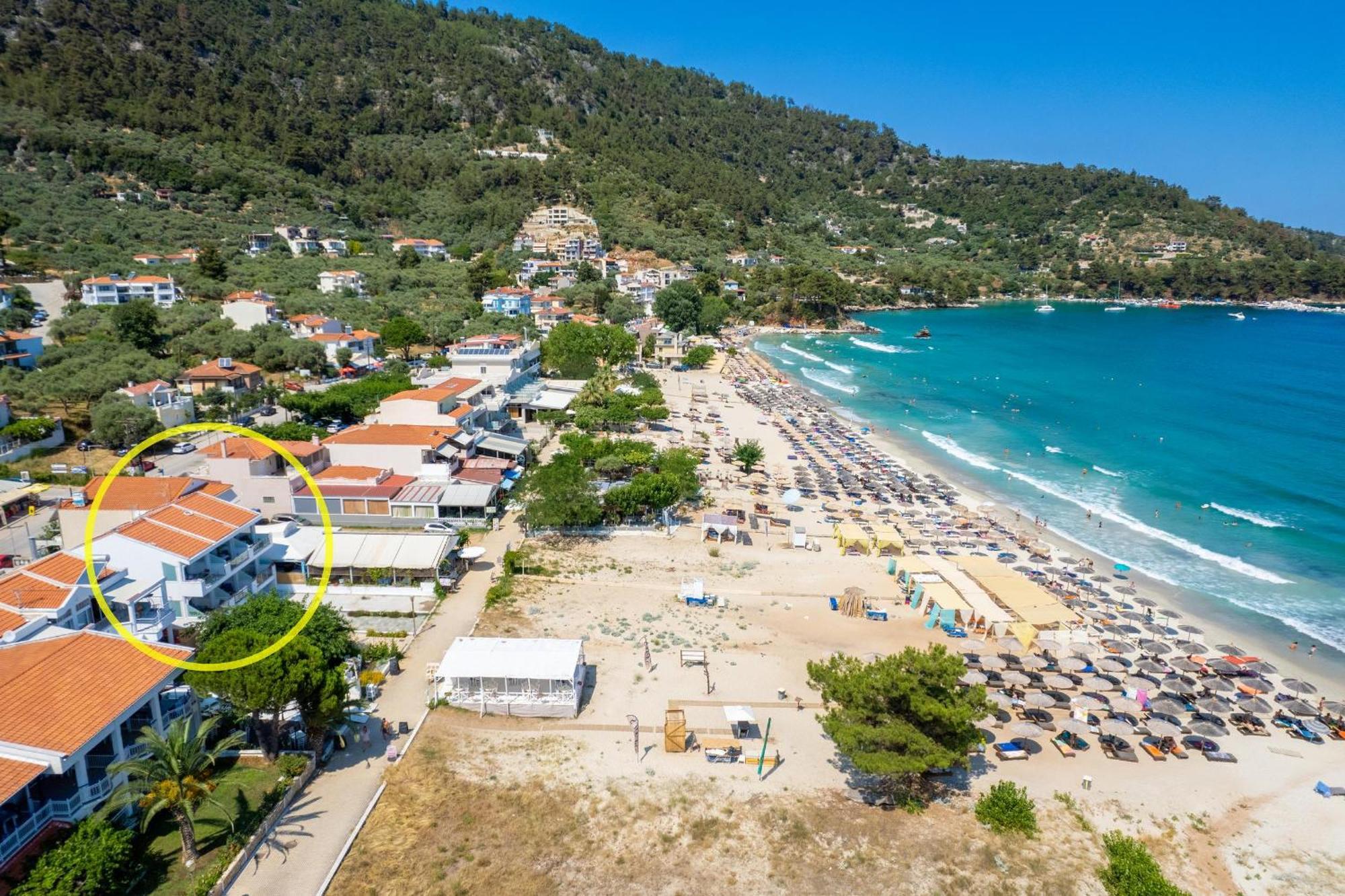 Artemis Beach Apartments Chrysi Ammoudia Extérieur photo