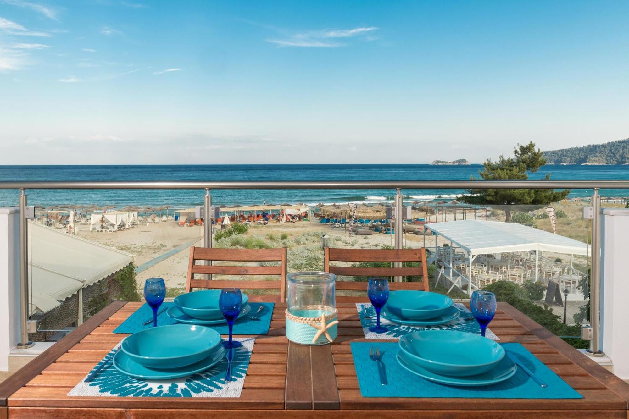 Artemis Beach Apartments Chrysi Ammoudia Extérieur photo